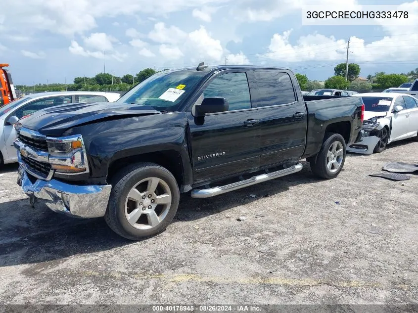 2017 Chevrolet Silverado 1500 1Lt VIN: 3GCPCREC0HG333478 Lot: 40178945