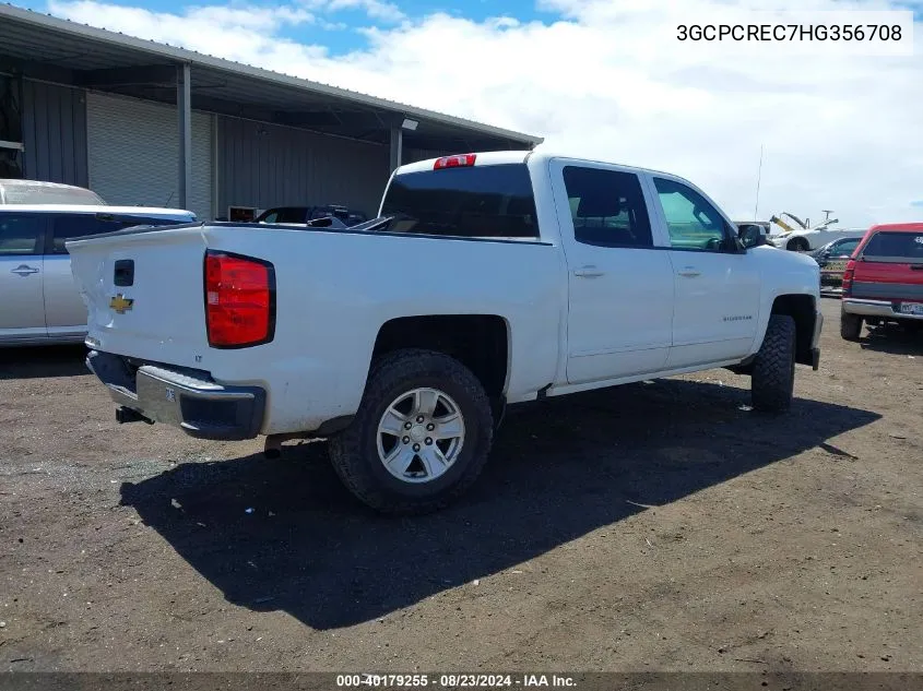 2017 Chevrolet Silverado 1500 1Lt VIN: 3GCPCREC7HG356708 Lot: 40179255