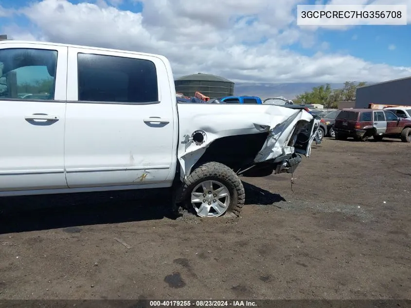 2017 Chevrolet Silverado 1500 1Lt VIN: 3GCPCREC7HG356708 Lot: 40179255