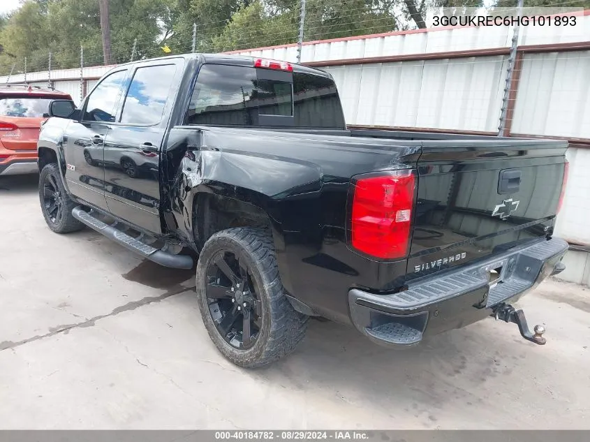 2017 Chevrolet Silverado 1500 2Lt VIN: 3GCUKREC6HG101893 Lot: 40184782