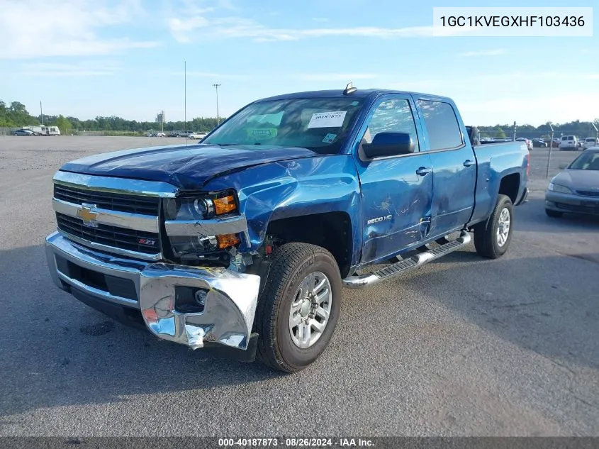 2017 Chevrolet Silverado 2500Hd Lt VIN: 1GC1KVEGXHF103436 Lot: 40187873