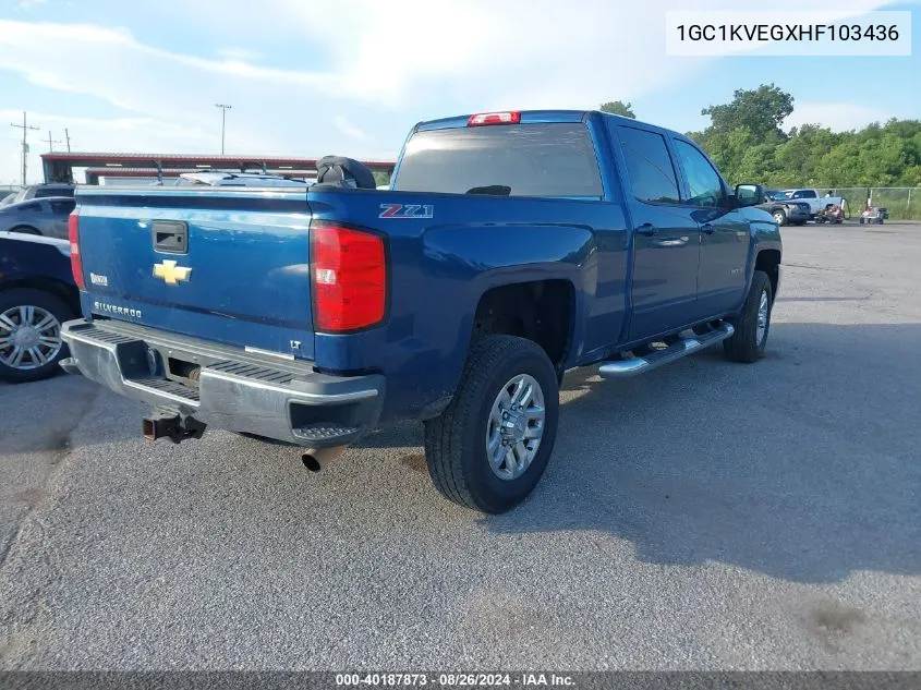 1GC1KVEGXHF103436 2017 Chevrolet Silverado 2500Hd Lt