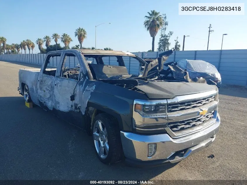 3GCPCSEJ8HG283418 2017 Chevrolet Silverado 1500 1Lz