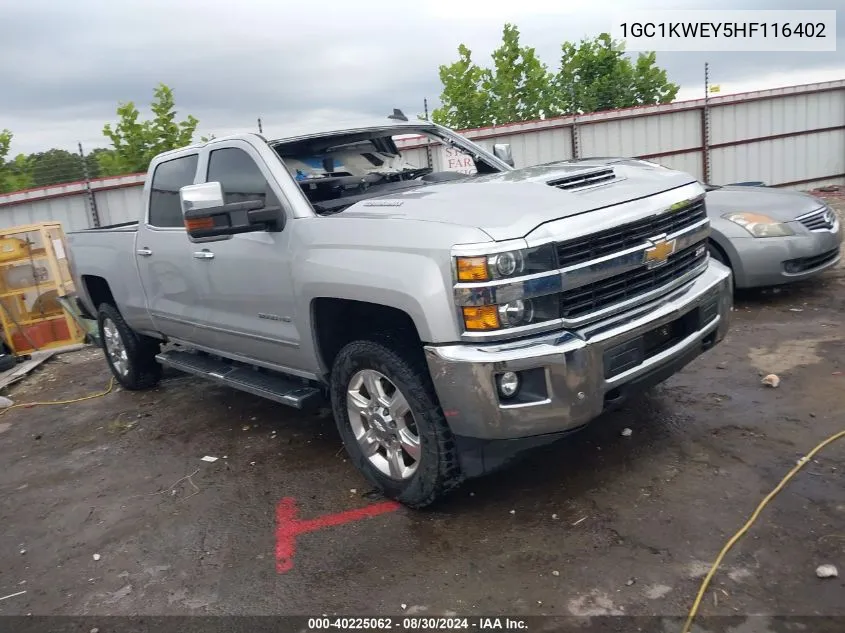 1GC1KWEY5HF116402 2017 Chevrolet Silverado 2500Hd Ltz