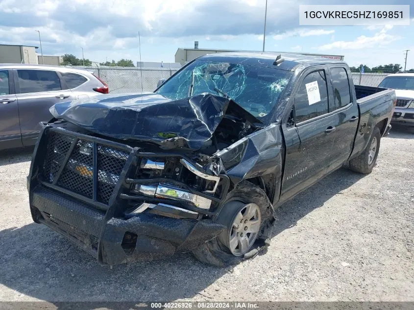 2017 Chevrolet Silverado 1500 1Lt VIN: 1GCVKREC5HZ169851 Lot: 40226926