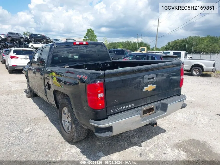 2017 Chevrolet Silverado 1500 1Lt VIN: 1GCVKREC5HZ169851 Lot: 40226926