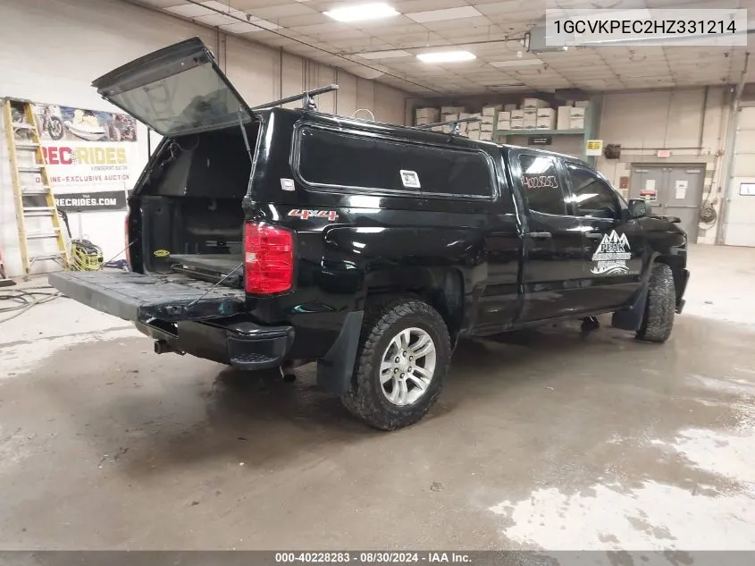 2017 Chevrolet Silverado 1500 Custom VIN: 1GCVKPEC2HZ331214 Lot: 40228283