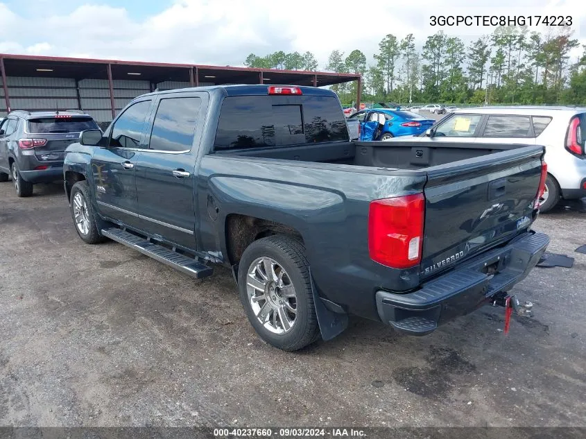 2017 Chevrolet Silverado 1500 High Country VIN: 3GCPCTEC8HG174223 Lot: 40237660