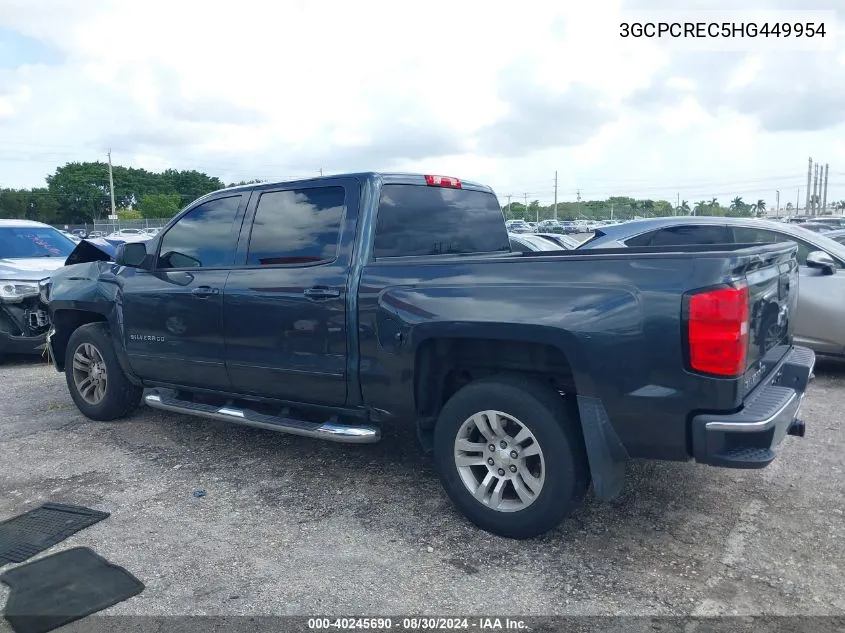 2017 Chevrolet Silverado 1500 1Lt VIN: 3GCPCREC5HG449954 Lot: 40245690