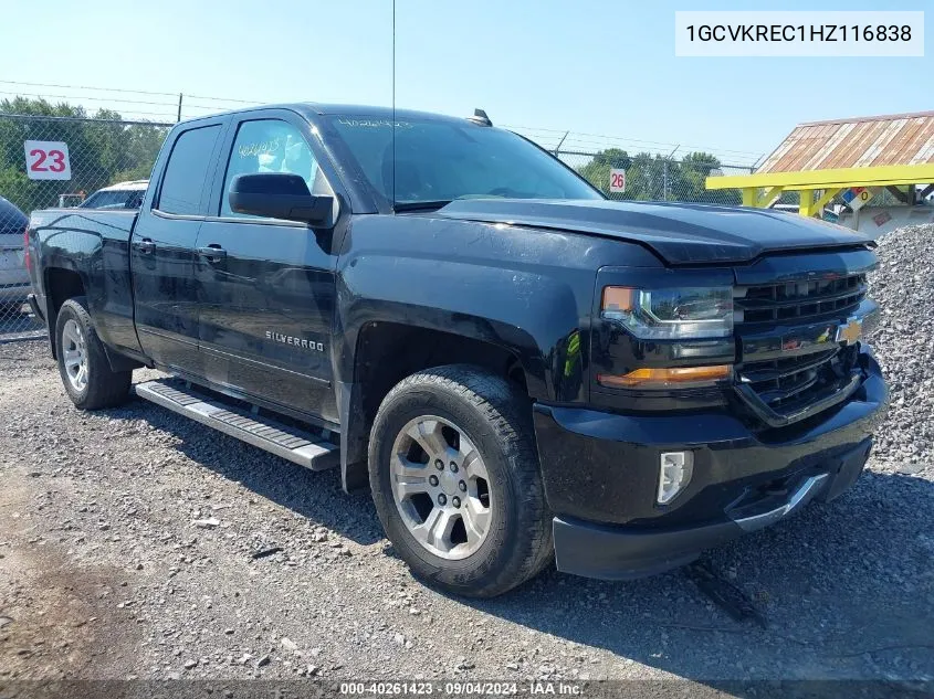 2017 Chevrolet Silverado 1500 2Lt VIN: 1GCVKREC1HZ116838 Lot: 40261423