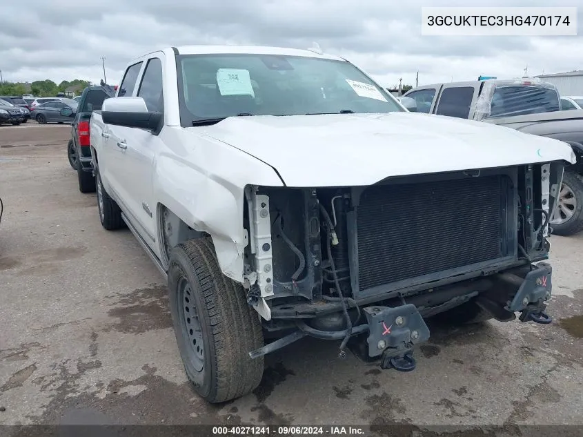 2017 Chevrolet Silverado 1500 High Country VIN: 3GCUKTEC3HG470174 Lot: 40271241