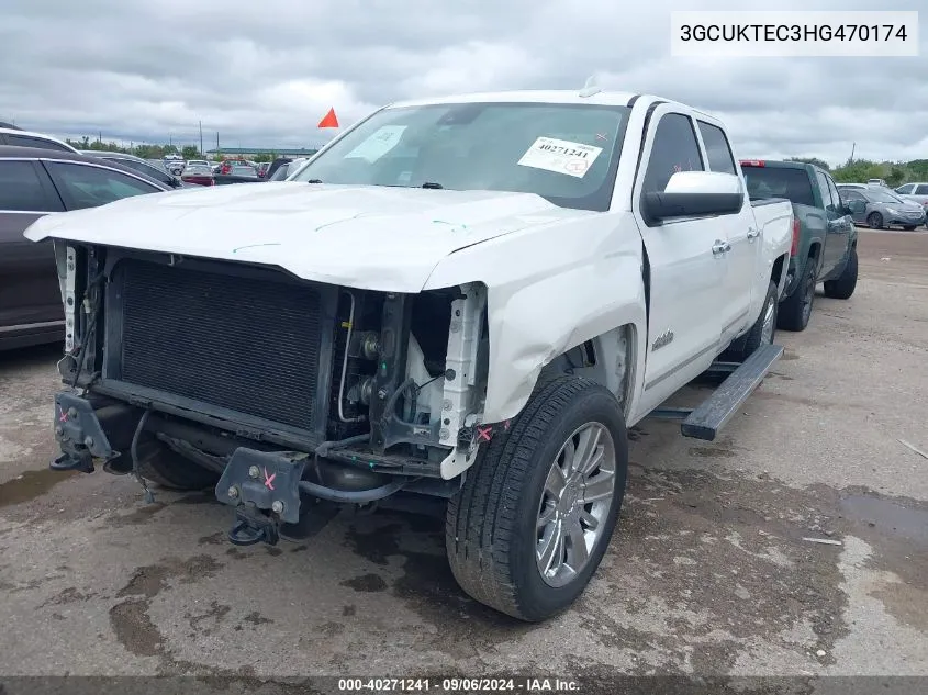 2017 Chevrolet Silverado 1500 High Country VIN: 3GCUKTEC3HG470174 Lot: 40271241