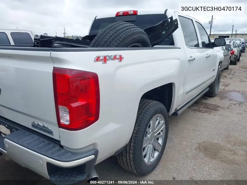 2017 Chevrolet Silverado 1500 High Country VIN: 3GCUKTEC3HG470174 Lot: 40271241