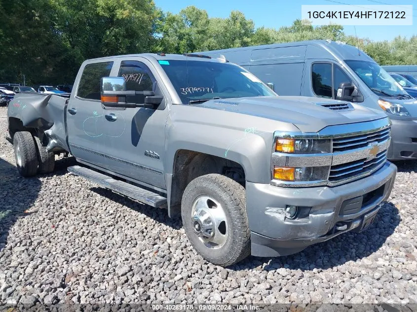 2017 Chevrolet Silverado 3500Hd High Country VIN: 1GC4K1EY4HF172122 Lot: 40289178