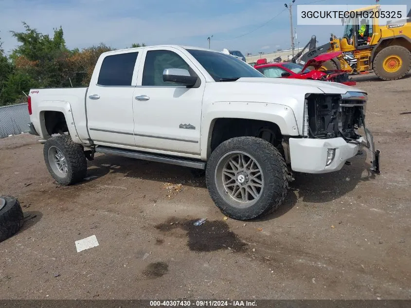 2017 Chevrolet Silverado 1500 High Country VIN: 3GCUKTEC0HG205325 Lot: 40307430