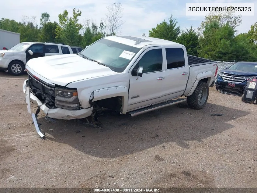 2017 Chevrolet Silverado 1500 High Country VIN: 3GCUKTEC0HG205325 Lot: 40307430