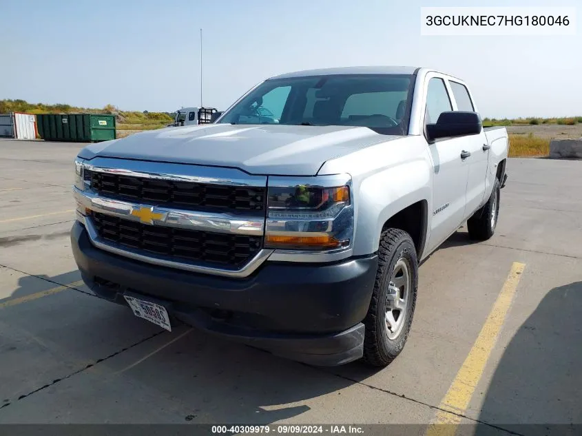 2017 Chevrolet Silverado 1500 Wt VIN: 3GCUKNEC7HG180046 Lot: 40309979