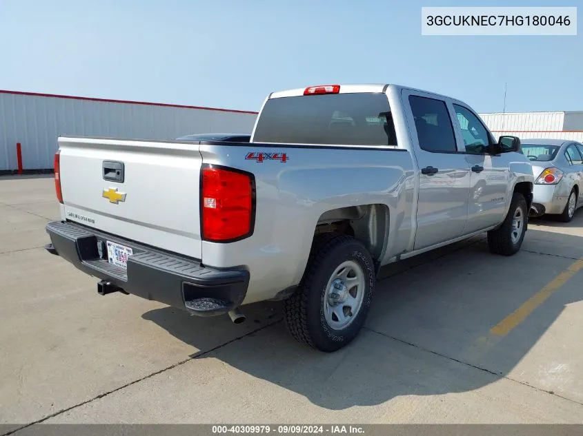 2017 Chevrolet Silverado 1500 Wt VIN: 3GCUKNEC7HG180046 Lot: 40309979