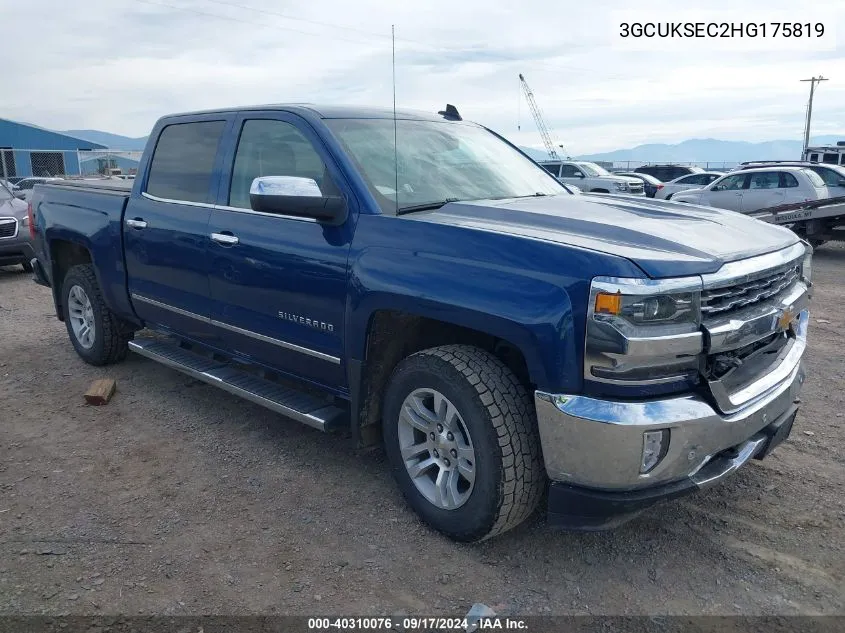 3GCUKSEC2HG175819 2017 Chevrolet Silverado 1500 1Lz