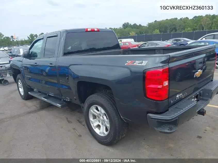 2017 Chevrolet Silverado 1500 2Lt VIN: 1GCVKRECXHZ360133 Lot: 40320881