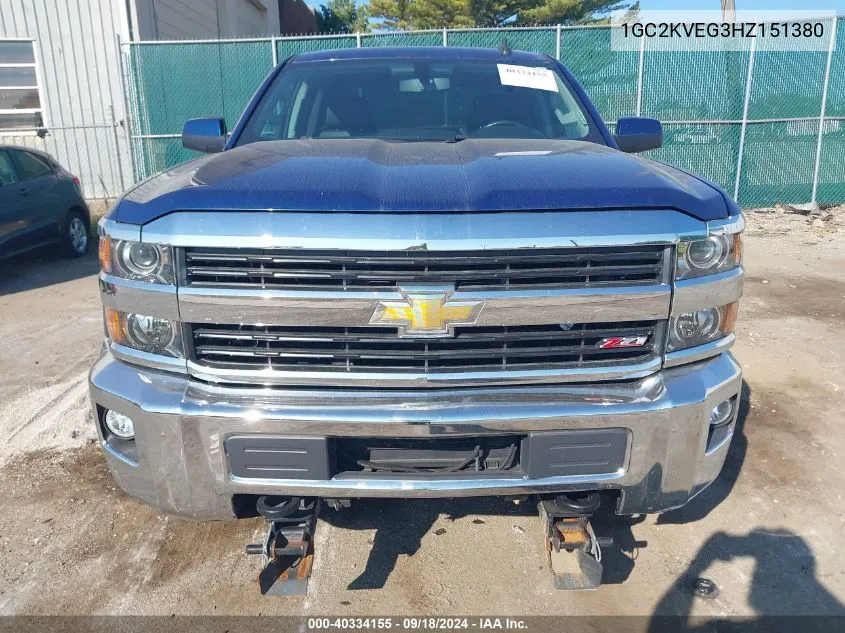 1GC2KVEG3HZ151380 2017 Chevrolet Silverado 2500Hd Lt