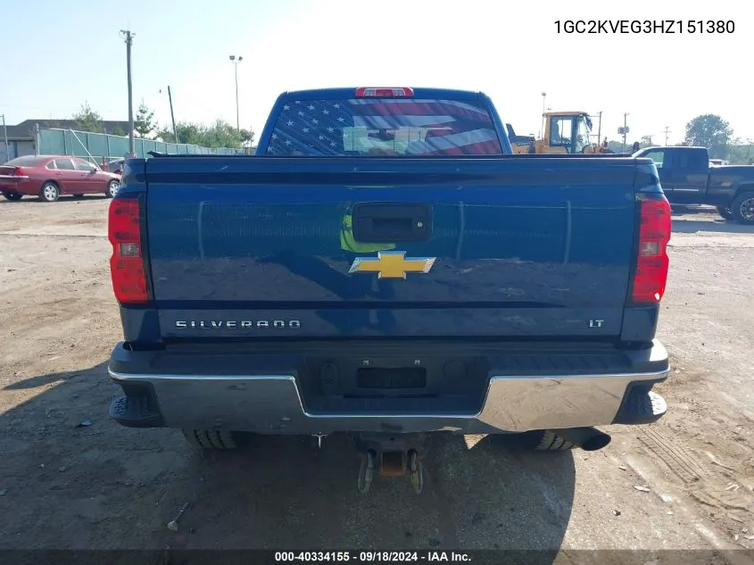 1GC2KVEG3HZ151380 2017 Chevrolet Silverado 2500Hd Lt