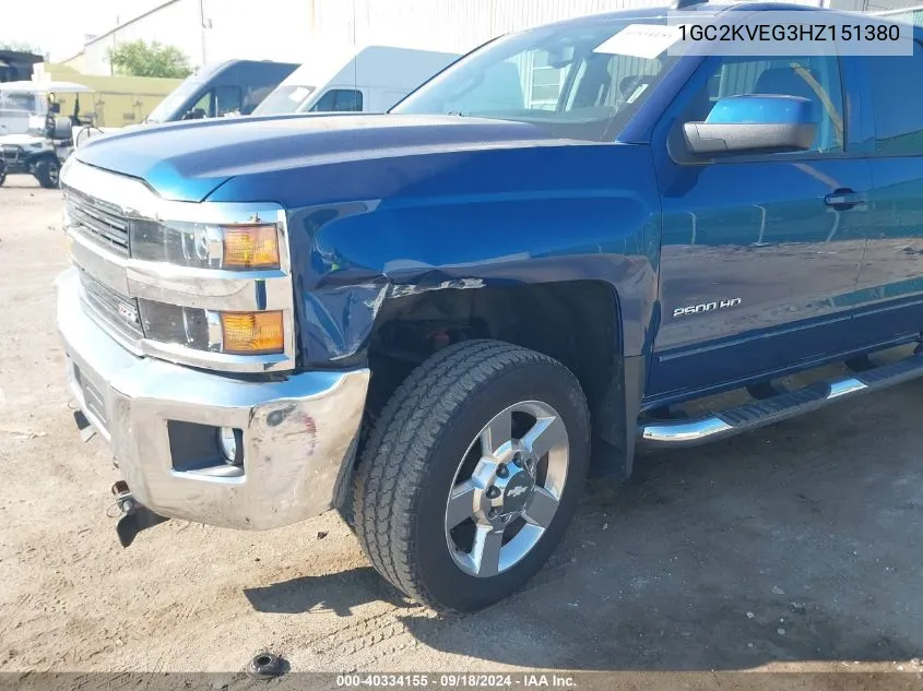 1GC2KVEG3HZ151380 2017 Chevrolet Silverado 2500Hd Lt