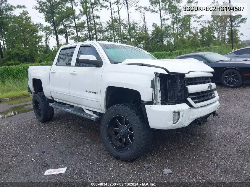 3GCUKREC2HG194587 2017 Chevrolet Silverado K1500 Lt