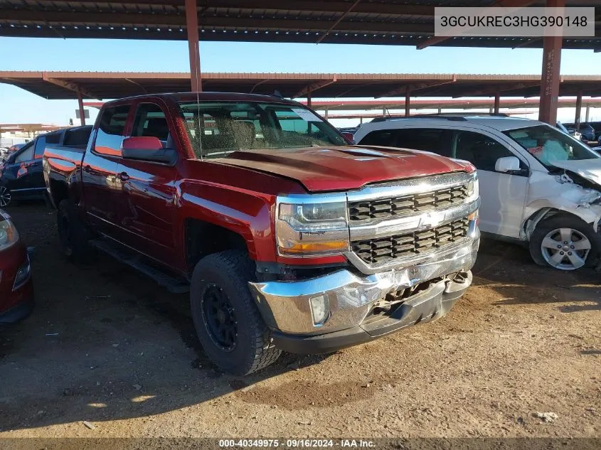 2017 Chevrolet Silverado 1500 1Lt VIN: 3GCUKREC3HG390148 Lot: 40349975