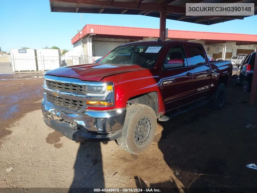 2017 Chevrolet Silverado 1500 1Lt VIN: 3GCUKREC3HG390148 Lot: 40349975