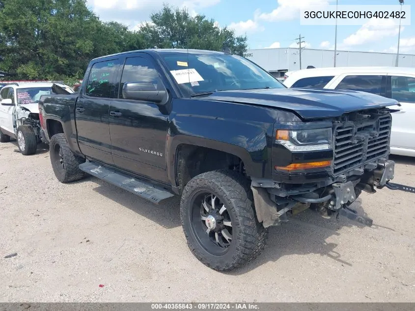 2017 Chevrolet Silverado 1500 2Lt VIN: 3GCUKREC0HG402482 Lot: 40355843