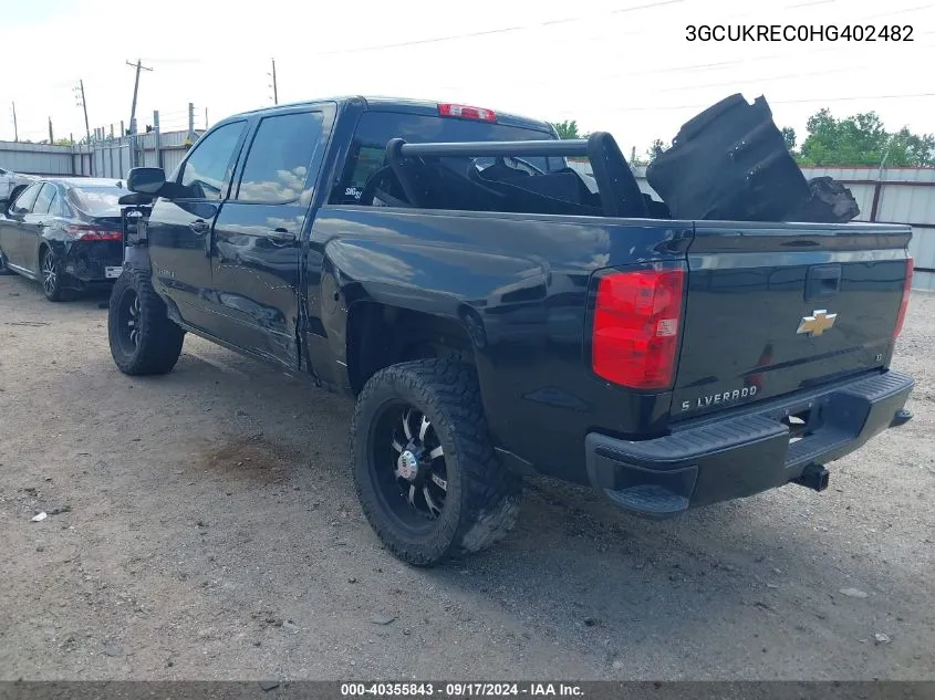 2017 Chevrolet Silverado 1500 2Lt VIN: 3GCUKREC0HG402482 Lot: 40355843