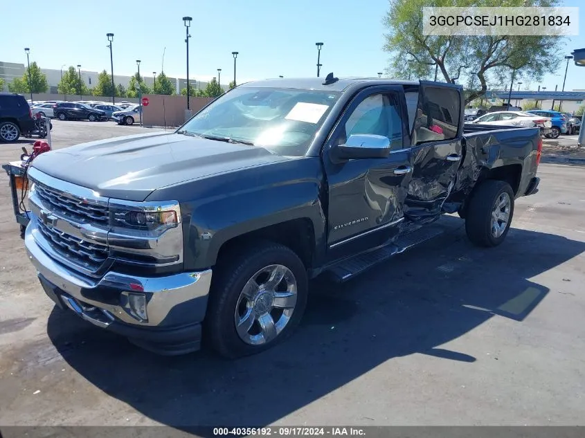 2017 Chevrolet Silverado 1500 1Lz VIN: 3GCPCSEJ1HG281834 Lot: 40356192