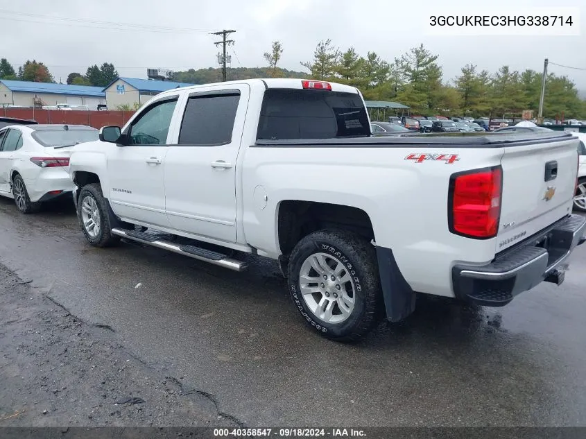 2017 Chevrolet Silverado 1500 1Lt VIN: 3GCUKREC3HG338714 Lot: 40358547