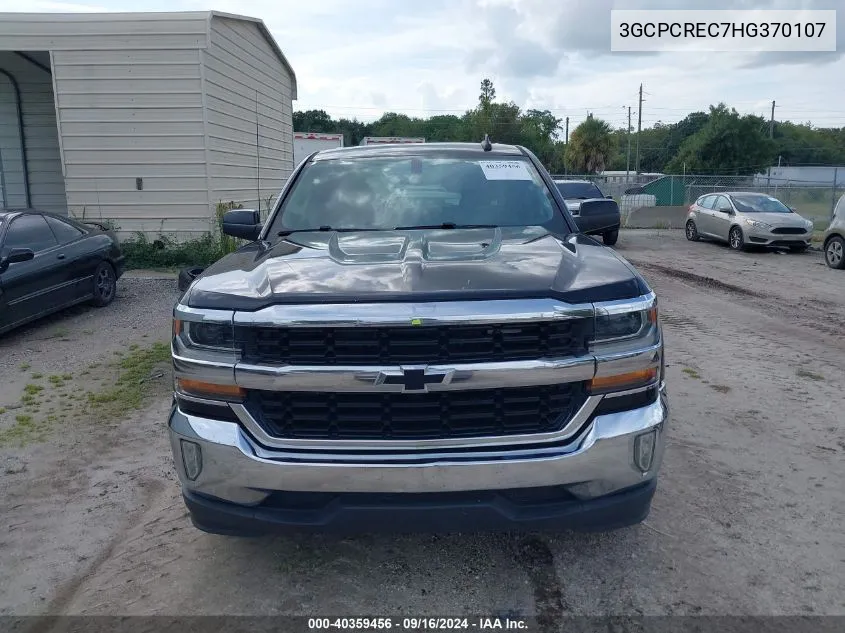 2017 Chevrolet Silverado 1500 1Lt VIN: 3GCPCREC7HG370107 Lot: 40359456