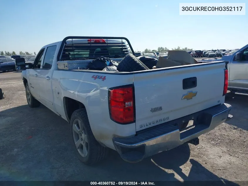 2017 Chevrolet Silverado 1500 1Lt VIN: 3GCUKREC0HG352117 Lot: 40360752