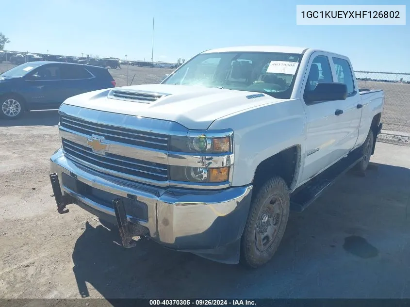 2017 Chevrolet Silverado 2500Hd Wt VIN: 1GC1KUEYXHF126802 Lot: 40370305