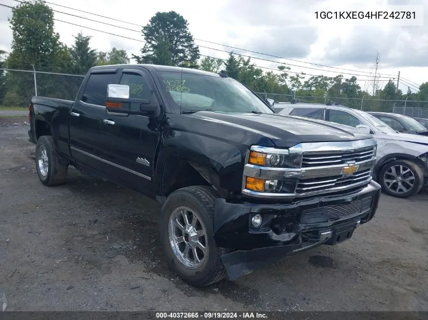 2017 Chevrolet Silverado 2500Hd High Country VIN: 1GC1KXEG4HF242781 Lot: 40372665