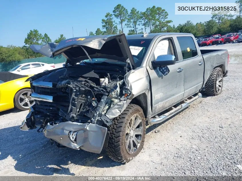 2017 Chevrolet Silverado 1500 High Country VIN: 3GCUKTEJ2HG315825 Lot: 40376422