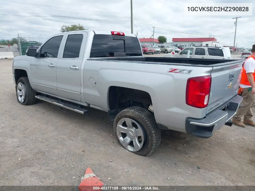 2017 Chevrolet Silverado 1500 2Lz VIN: 1GCVKSEC2HZ290828 Lot: 40377109