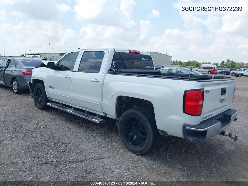 2017 Chevrolet Silverado 1500 1Lt VIN: 3GCPCREC1HG372239 Lot: 40378123