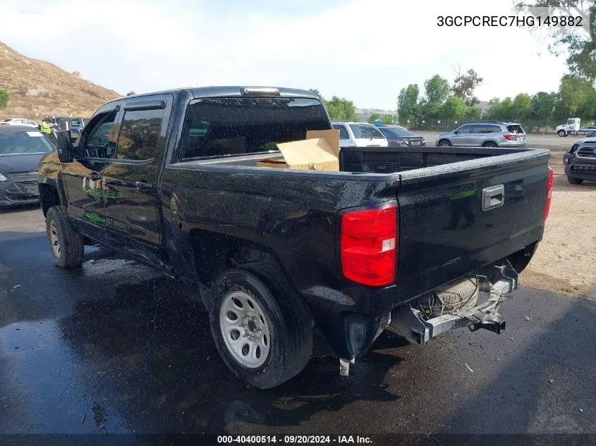 2017 Chevrolet Silverado 1500 1Lt VIN: 3GCPCREC7HG149882 Lot: 40400514