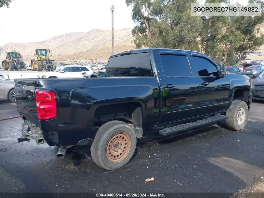 2017 Chevrolet Silverado 1500 1Lt VIN: 3GCPCREC7HG149882 Lot: 40400514