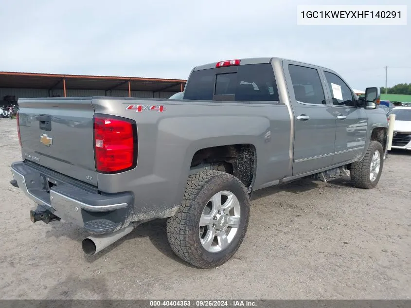 2017 Chevrolet Silverado 2500Hd K2500 Heavy Duty Ltz VIN: 1GC1KWEYXHF140291 Lot: 40404353