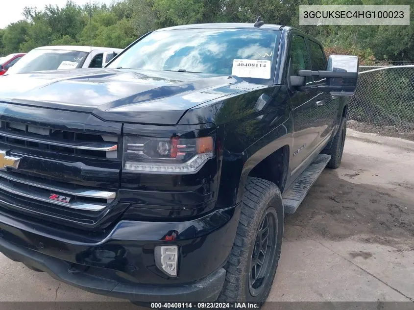 2017 Chevrolet Silverado 1500 2Lz VIN: 3GCUKSEC4HG100023 Lot: 40408114