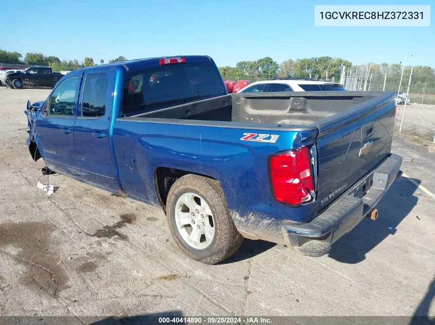 2017 Chevrolet Silverado 1500 2Lt VIN: 1GCVKREC8HZ372331 Lot: 40414890