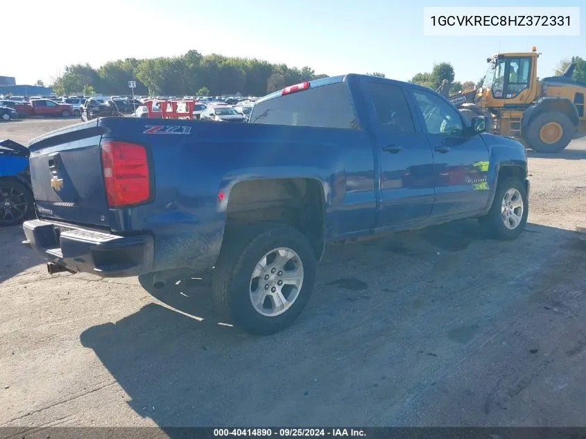 2017 Chevrolet Silverado 1500 2Lt VIN: 1GCVKREC8HZ372331 Lot: 40414890