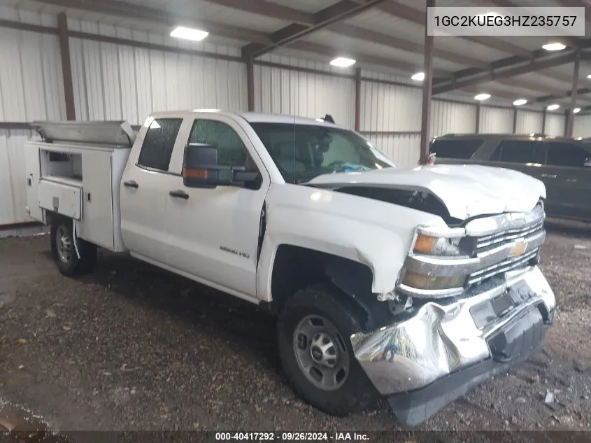 2017 Chevrolet Silverado 2500Hd Work Truck VIN: 1GC2KUEG3HZ235757 Lot: 40417292