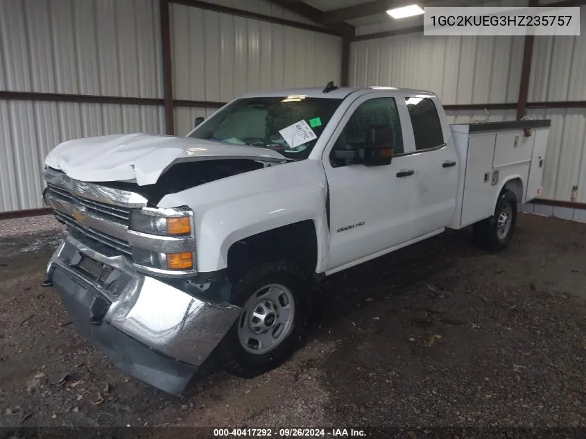 2017 Chevrolet Silverado 2500Hd Work Truck VIN: 1GC2KUEG3HZ235757 Lot: 40417292