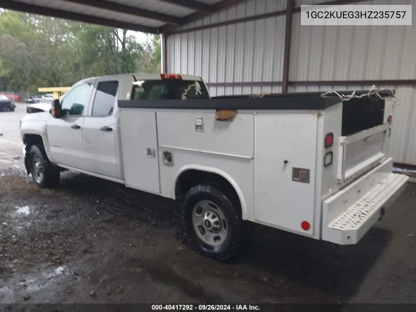 2017 Chevrolet Silverado 2500Hd Work Truck VIN: 1GC2KUEG3HZ235757 Lot: 40417292